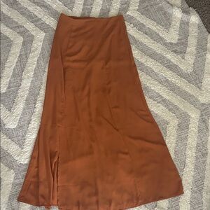 Forever 21 Dark Peach Maxi Skirt